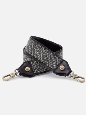 HOBO Beaded Guitar Strap Metallic Embellishment Brass Hardware Crossbody Bag